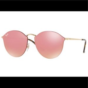 Ray Ban Blaze Pink Mirror Gold Sunglasses